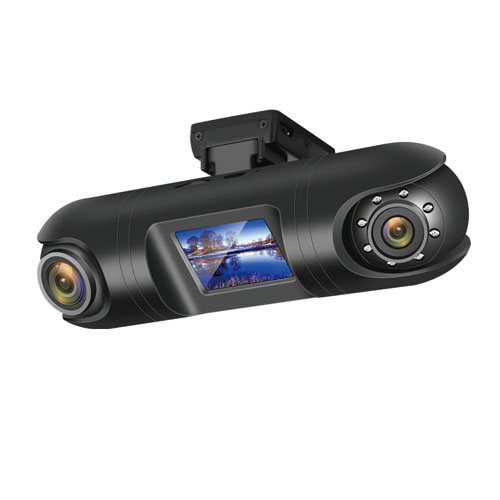 Hidden small type 1.5 inch 1440P 2K HD front inside dual lens Car Dash Cam N227 LED infrared light night vision G Sensor